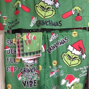 Merry Grinchmas Green Kitchen Linens Set